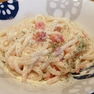 材料を混ぜるだけ簡単「クリーミー★明太うどん」